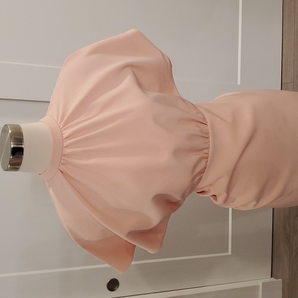 ASOS women’s sophisticated apricot Midi Dress Size 4. New with tags - Picture 2 of 9